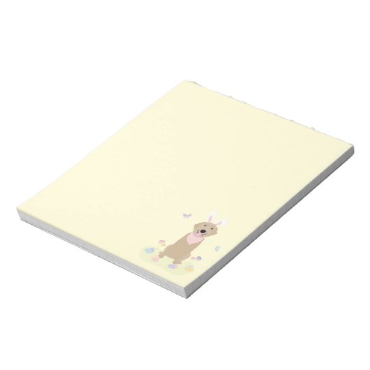 Bloc-note Retriever doré Bunny de Pâques (Tourné)