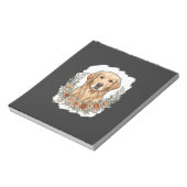 Bloc-note Retriever Golden Floral Sublimation (Tourné)