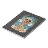 Bloc-note Retriever Tropical � Chien des Vibes de la Plage D (Tourné)