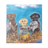 BLOC-NOTE RETRIEVEURS LABRADOR (Devant)