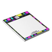 BLOC-NOTE RETRO 80S FORME MOTIF ENTREPRISE LOGO (Incliné)