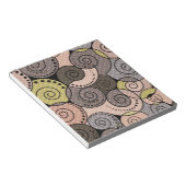 Bloc-note Rétro, abstrait, spirales (Incliné)