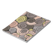 Bloc-note Rétro, abstrait, spirales (Tourné)