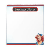 Bloc-note Retro American Pinup_ Sunshine Mixte (Devant)