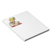 Bloc-note Rétro Anniversaire Fille Cake Cat Enfants Artwork (Incliné)