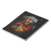 Bloc-note Retro Bear With Cheese Grater Hat and Sunglasses (Tourné)