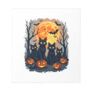 Bloc-note Retro Black Cat Halloween Pumpkin Costume For Wome