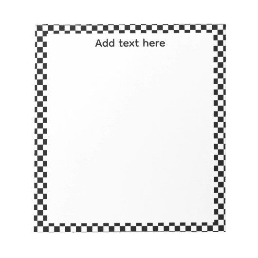 Bloc-note Retro Checkerboard To-Do List Notepad | Aesthetic  (Devant)