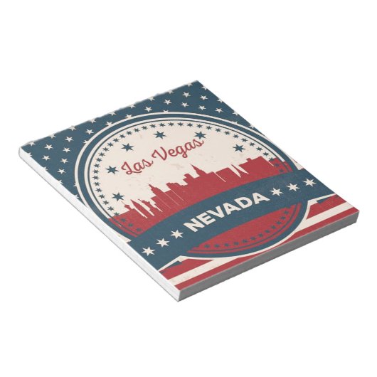 Bloc-note Retro Las Vegas Skyline (Incliné)