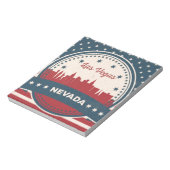 Bloc-note Retro Las Vegas Skyline (Tourné)