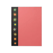 Bloc-note Rétro Mod Starbursts (Tourné)