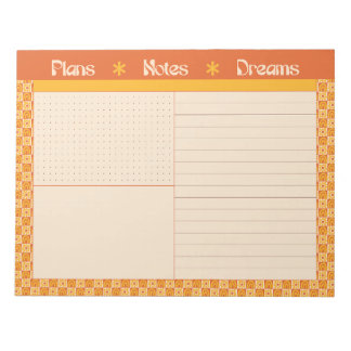 Bloc-note Retro Spring Hand Drawn Sunshine Plan and Dream