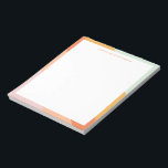 Bloc-note Retro Stripes Orange Mint Pastel Nom personnalisé<br><div class="desc">Retro Stripes Orange Mint Pastel Nom personnalisé Bloc-notes</div>
