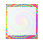 Bloc-note Rétro Tie Dye Hippie (Devant)