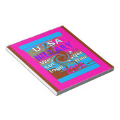 Bloc-note Retro USA Stronger Together Abstrait Art Print (Incliné)