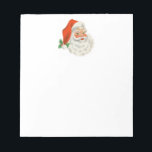 Bloc-note Rétro Vintage Jolly Santa Claus de Christmas<br><div class="desc">Un bloc-notes avec une photo festive rétro. Le vieux Père Noël Jolly avec ses joues rousses et son sourire chaleureux et amical. Un peu de nostalgie de l'ancienne école pour les vieux temps,  cette image rappelle les souvenirs des célébrations du passé de Noël.</div>