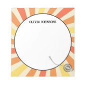 Bloc-note Retro Vinyl School Enseignant Appréciation Cadeau (Devant)