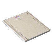 Bloc-note Rêve Rose Linge Look Ajouter Gardener de texte (Incliné)
