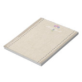 Bloc-note Rêve Rose Linge Look Ajouter Gardener de texte (Tourné)