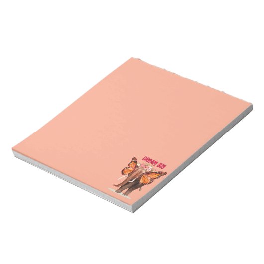 Bloc-note Rêver Gros Comme Un Inspirationnel Éléphant (Tourné)
