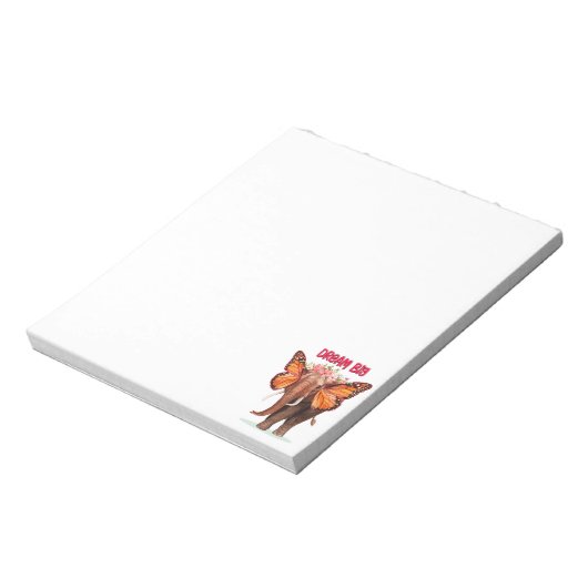 Bloc-note Rêver Gros Comme Un Inspirationnel Éléphant (Tourné)