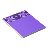 Bloc-note Rêves arc-en-ciel à fleurs violettes (Incliné)