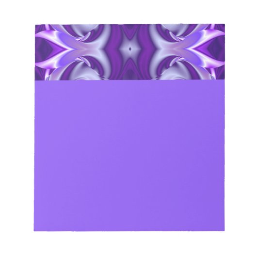 Bloc-note Rêves arc-en-ciel à fleurs violettes (Devant)