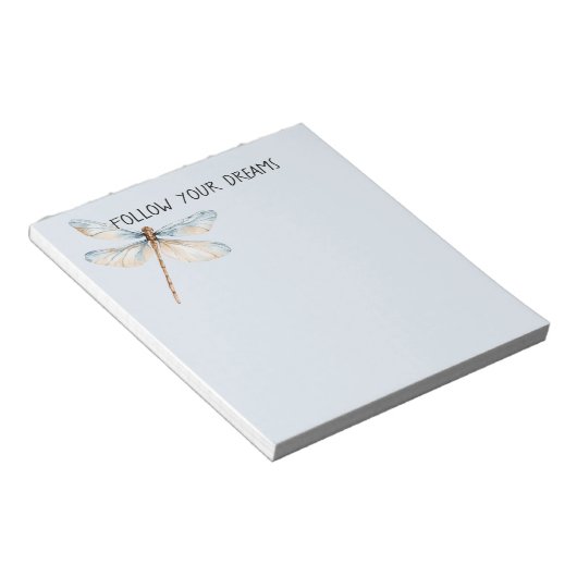 Bloc-note Rêves de libellule (Incliné)