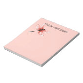 Bloc-note Rêves de Libellule Rose Pâle (Tourné)