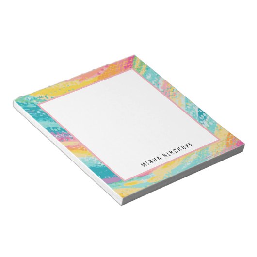 Bloc-note Rêves de piscine à marée tropicale (Incliné)