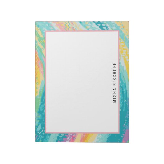 Bloc-note Rêves de piscine à marée tropicale (Tourné)