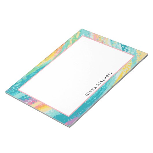 Bloc-note Rêves de piscine à marée tropicale (Incliné)