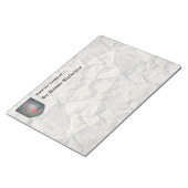 Bloc-note Revêtement de pierre de Dragon du Bouclier métalli (Incliné)