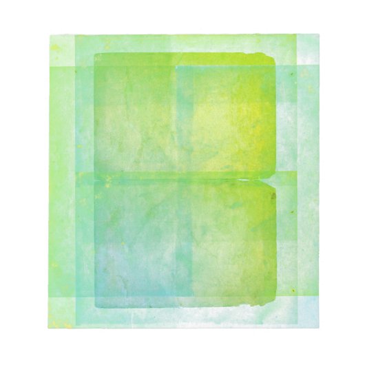 Bloc-note Revêtement de teinture Acide Bleu Vert (Devant)