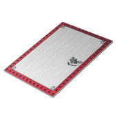 Bloc-note Revêtement métallique brossé Vélo à tête (Incliné)