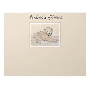 Bloc-note Revêtu doux Roue Peinture Terrier Art original