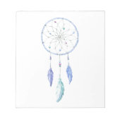 Bloc-note Rêveuse aquarelle avec 3 plumes (Devant)