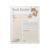 Bloc-note Revue de livre Reading Fox (Tourné)