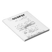 Bloc-note rhinocéros cyrillique serbe (Incliné)