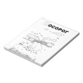 Bloc-note rhinocéros cyrillique serbe (Tourné)