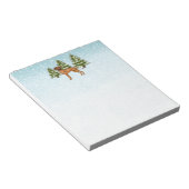 Bloc-note Rhodesian Ridgeback Lion Dog Snowy Winter Forest (Incliné)