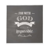 Bloc-note Rien N'Est Impossible (Devant)