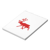 Bloc-note Rindeer rouge / Silhouette caribou (Tourné)