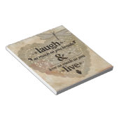 Bloc-note Rire Autant Que Vous Respire L'Esprit Citation Cad (Incliné)