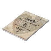 Bloc-note Rire Autant Que Vous Respire L'Esprit Citation Cad (Tourné)