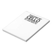 Bloc-note Risque de cello (Tourné)