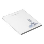 Bloc-note Robe de Mariée Personnalisée (Incliné)