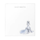 Bloc-note Robe de Mariée Personnalisée (Devant)