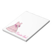 Bloc-note Robe Fille Fleur Rose Robe Fête de Mariage Cadeau (Tourné)