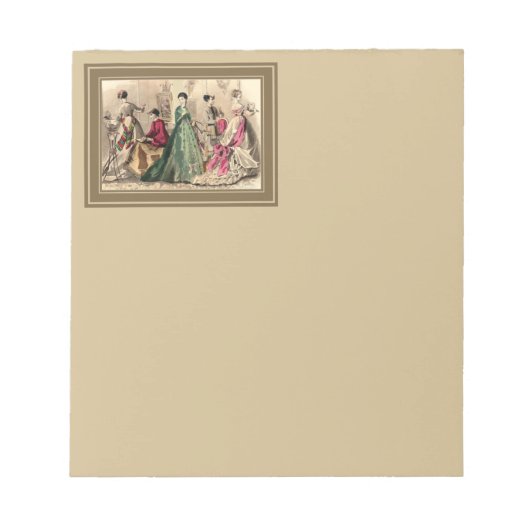 Bloc-note Robe Victorienne Avec Bow Rose (Devant)